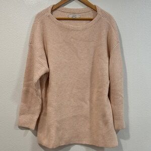 LOFT Light Pink Tunic Sweater